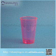 14oz Red transparent eco-friendly PLA PS PET disposable plastic cup